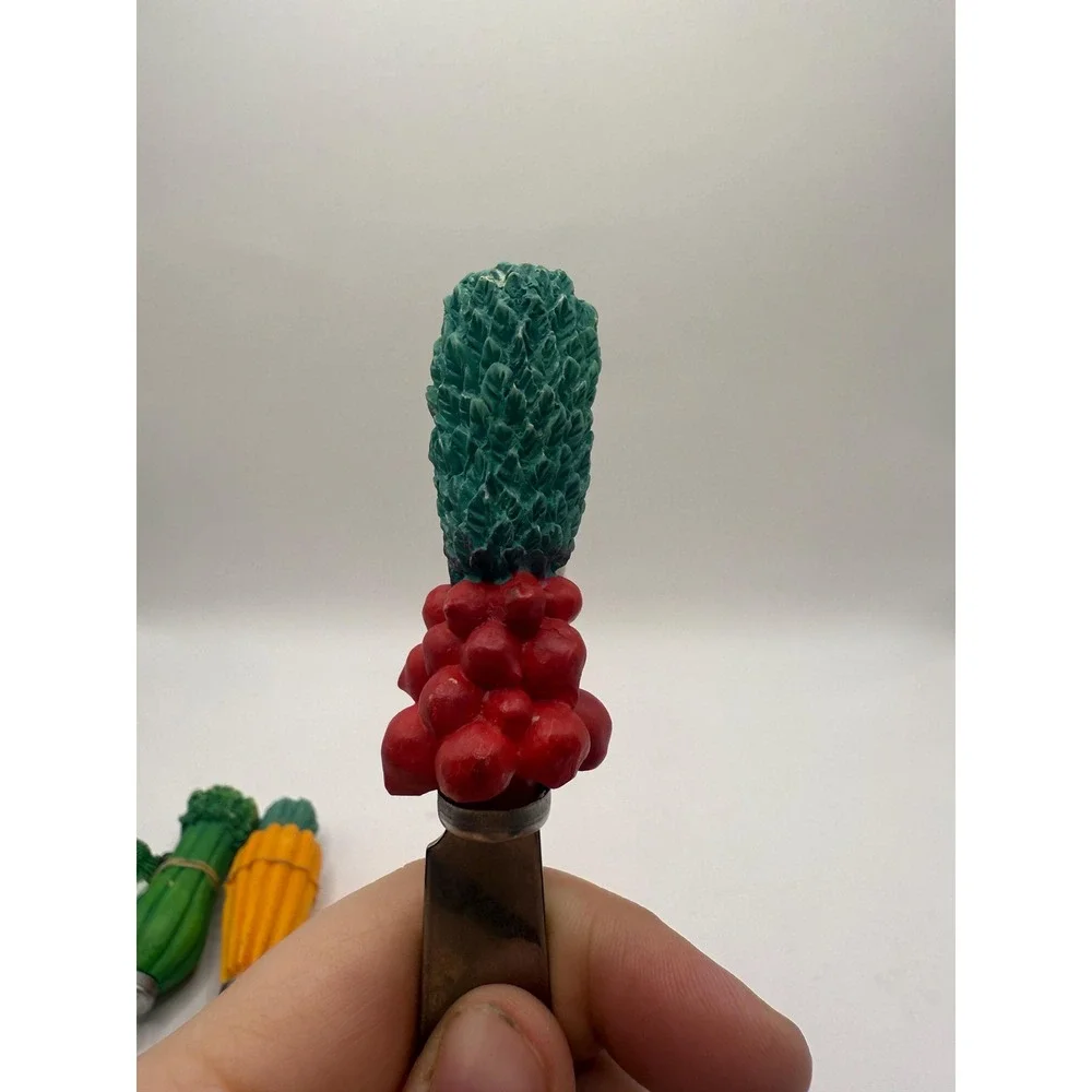 Vintage Vegetable Butter Knife Set – Whimsical Garden‎ Spreader Knives